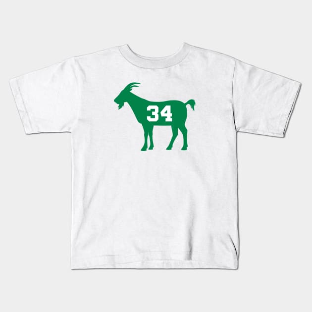 BOS GOAT - 34 - White Kids T-Shirt by KFig21